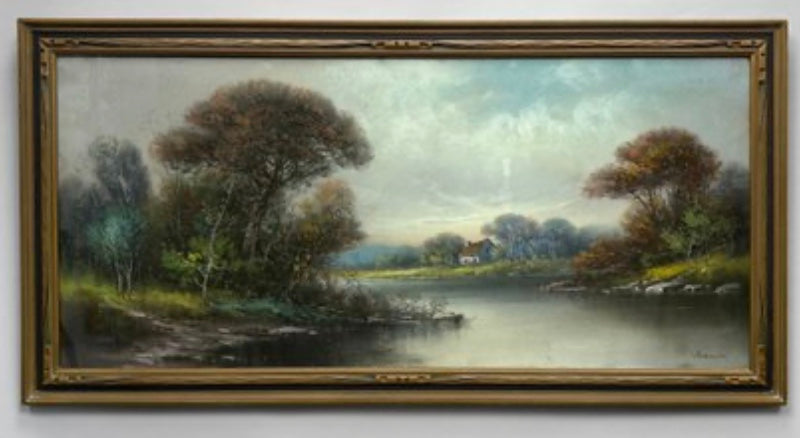 William Henry Chandler- Summer Cottage On The Pond