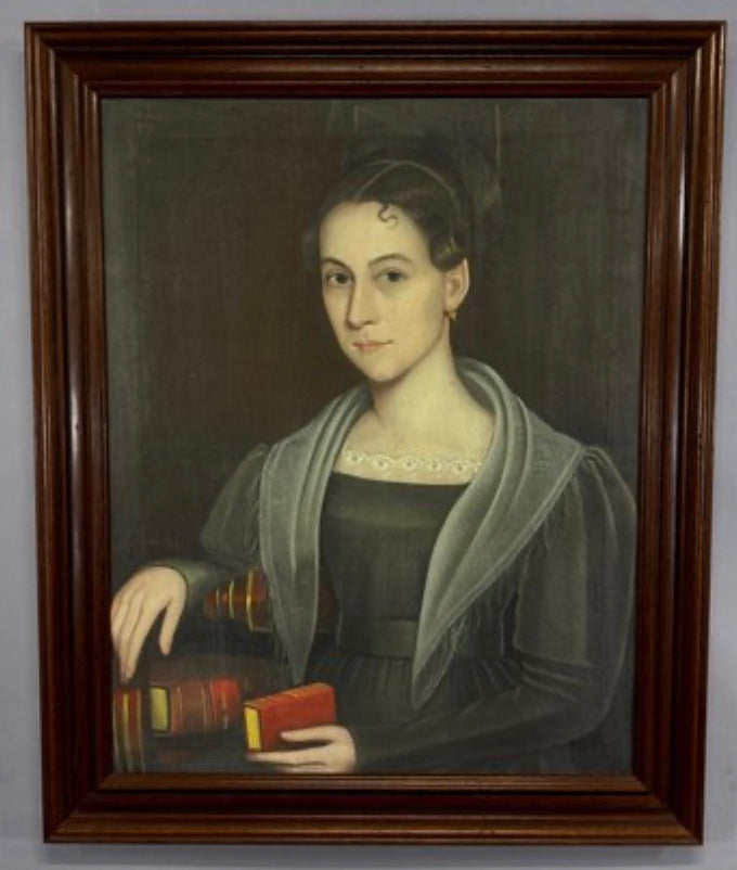 Photographic Copy After Ammi Phillips, Portrait Of Lucy Hamilton, 21st Century