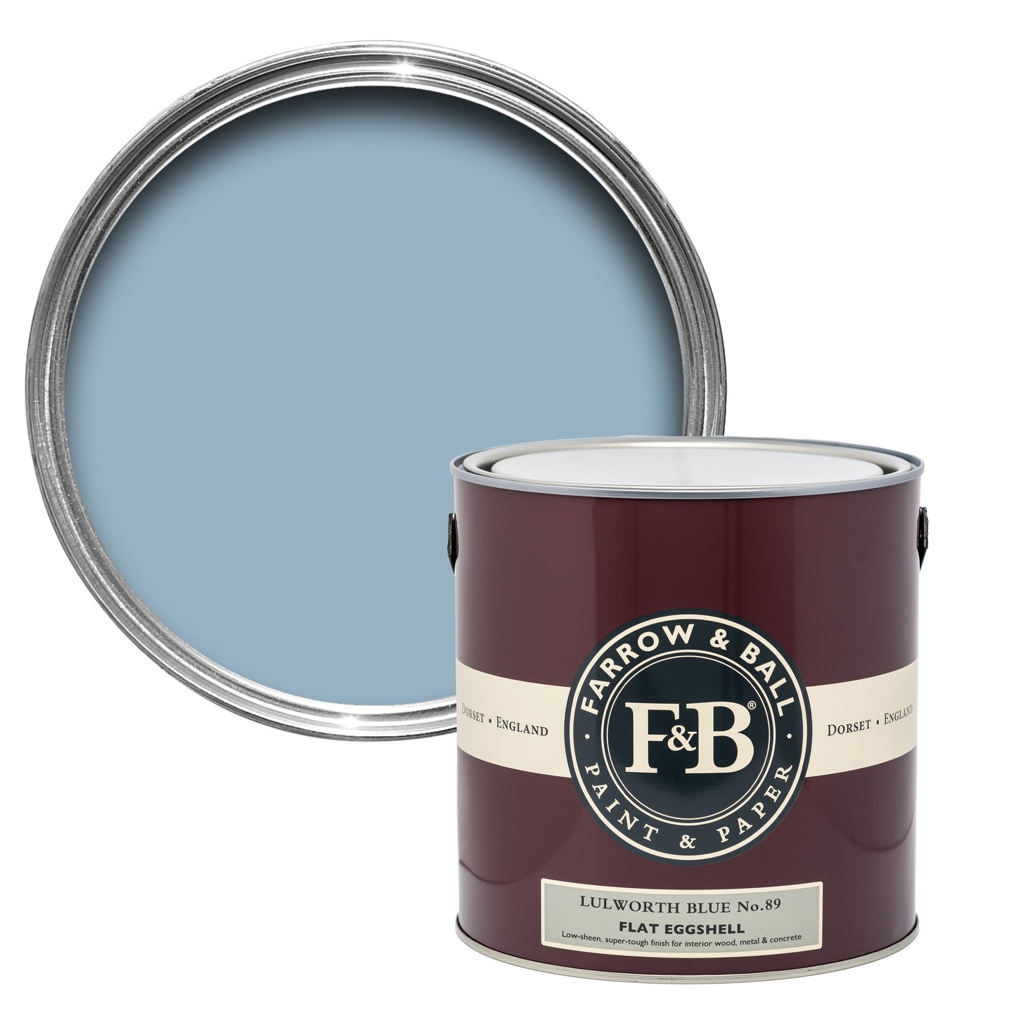 Farrow & Ball Lulworth Blue No. 89 Blue paint lifestyle image by Farrow & Ball