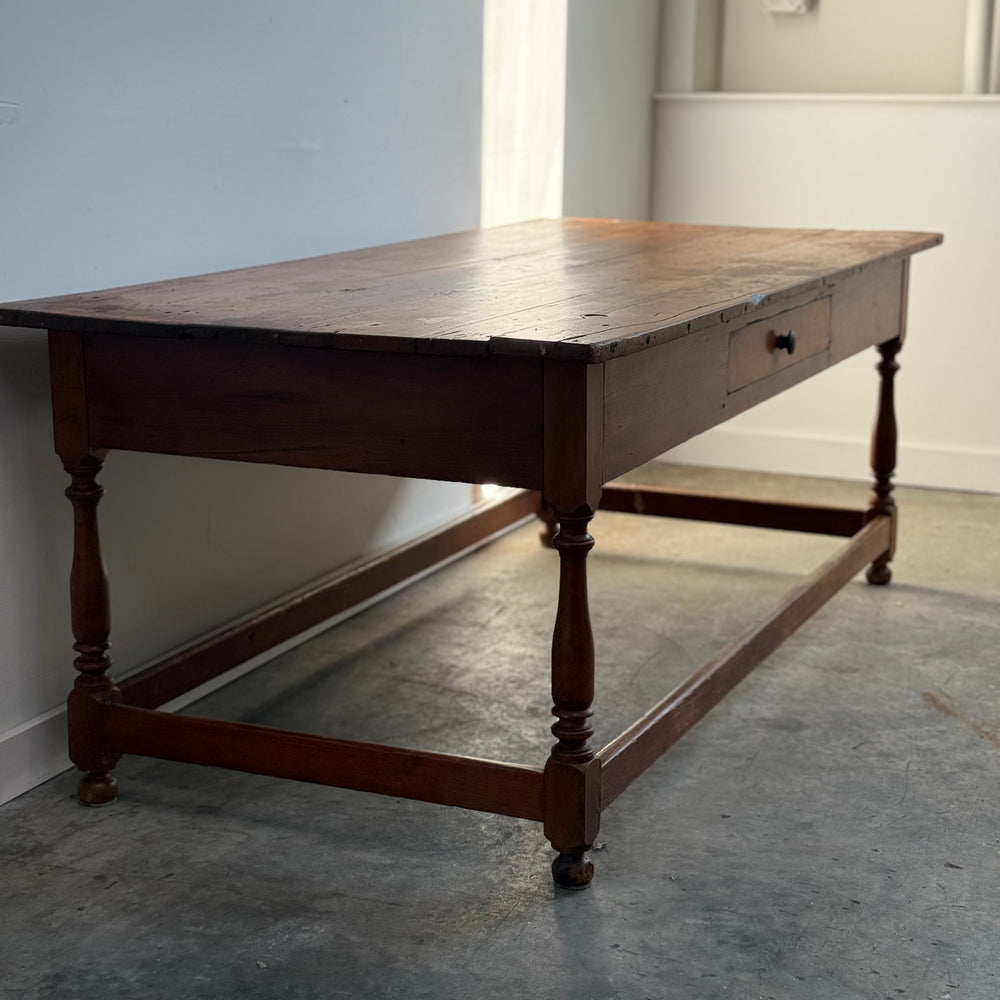 
                  
                    19th Century Dinning Table with Stretcher Base
                  
                
