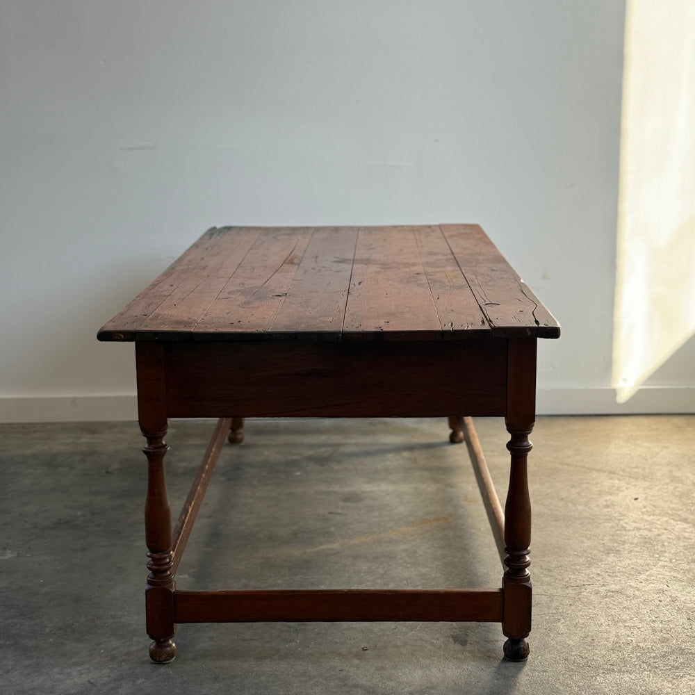 
                  
                    19th Century Dinning Table with Stretcher Base
                  
                