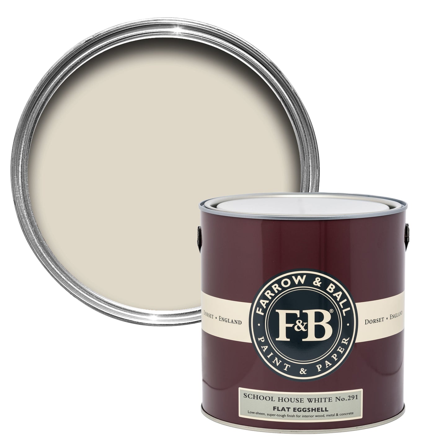 Farrow & Ball School House White No. 291 White paint lifestyle image by Farrow & Ball