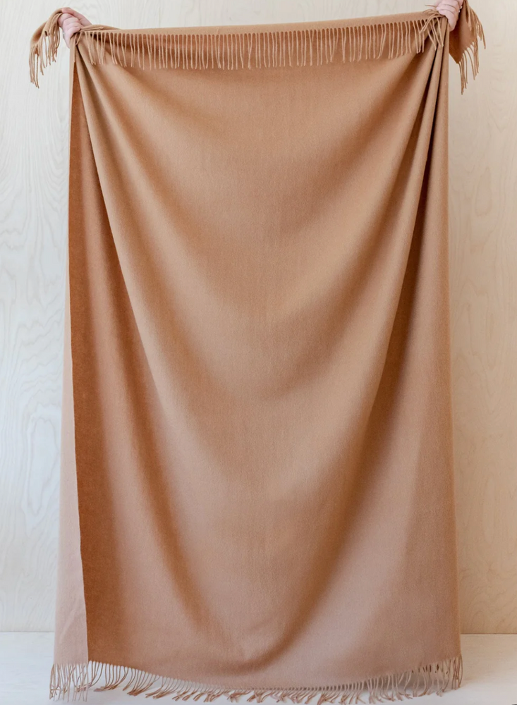 The Tartan Blanket Co. Oversized Throw Camel