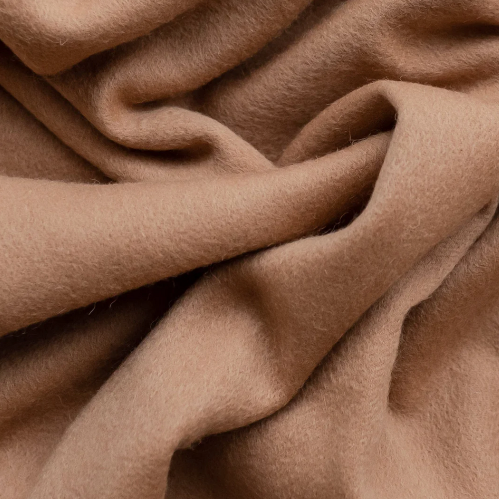 The Tartan Blanket Co. Oversized Throw Camel