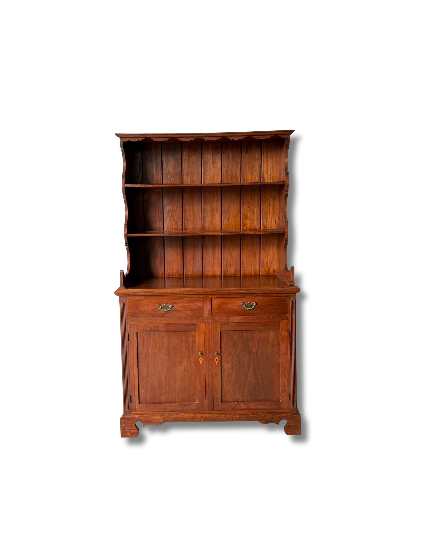 Vintage Walnut Set-Back Cupboard