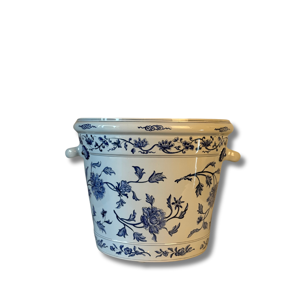 A Tiffany & Co. Faience Blue and White Jardinere