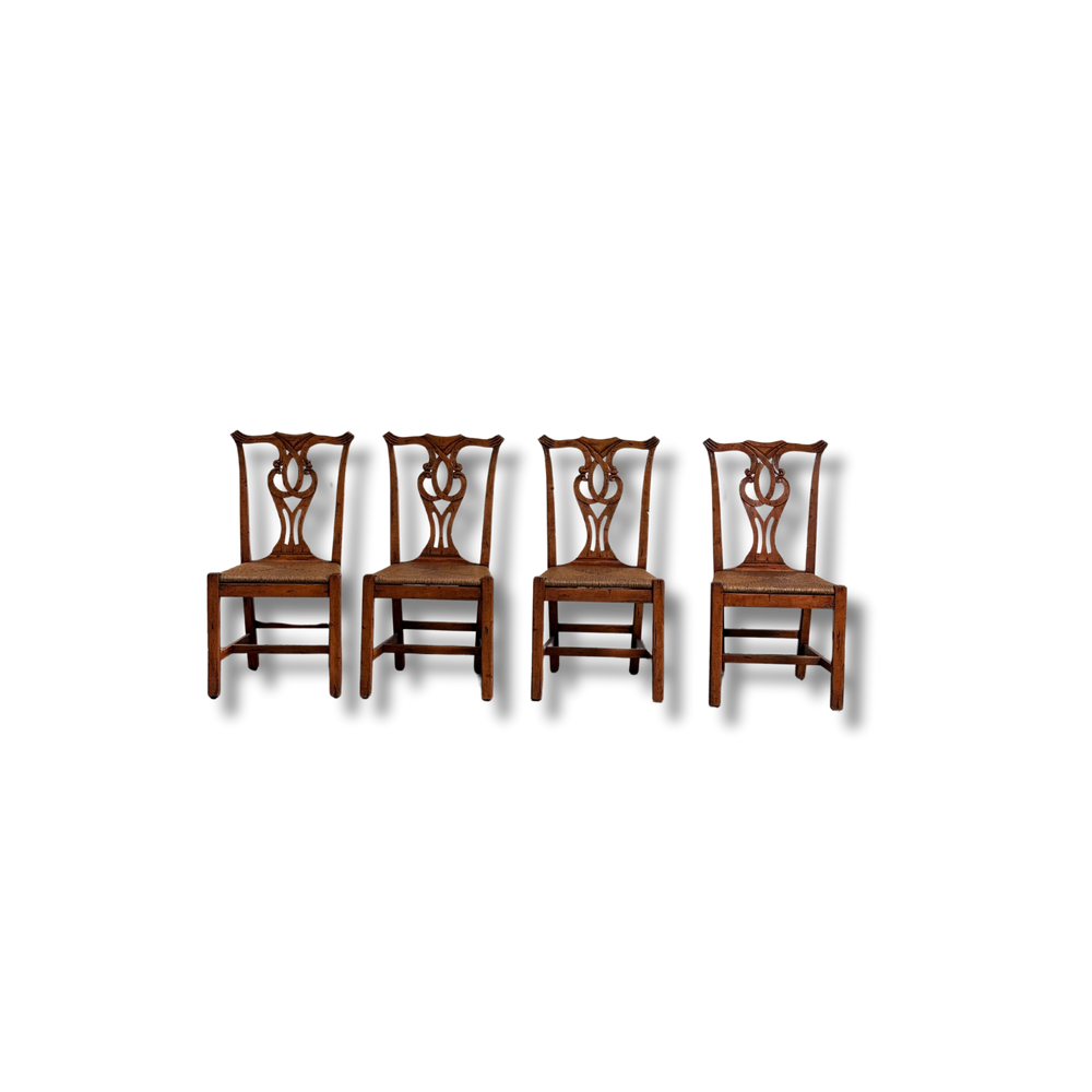 Beautiful Vintage Carved Dining Chairs Set of 4