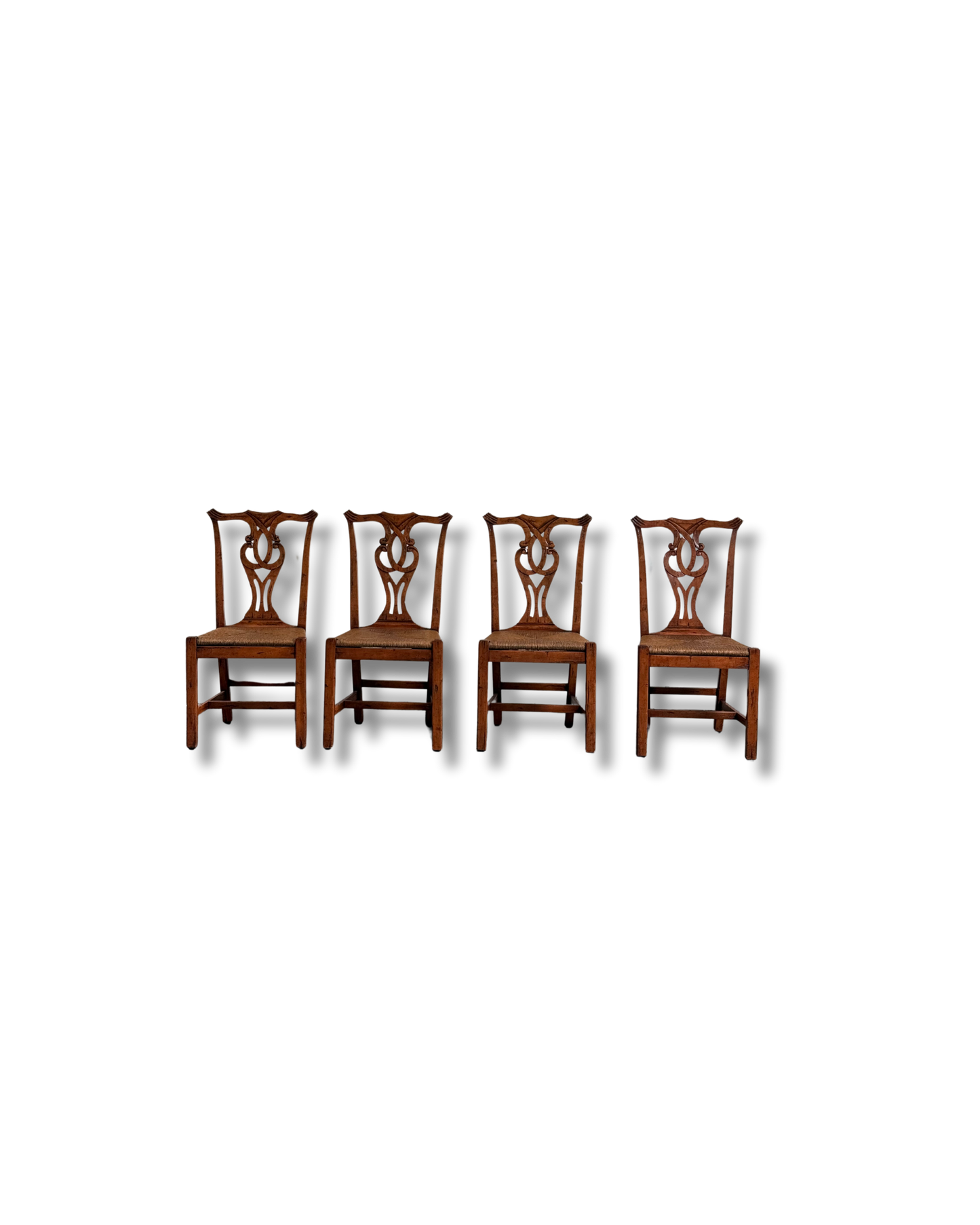 Beautiful Vintage Carved Dining Chairs Set of 4