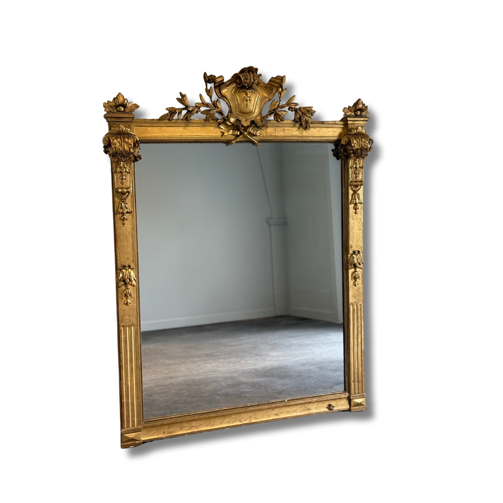 Large Louis XVl Gilt Mirror