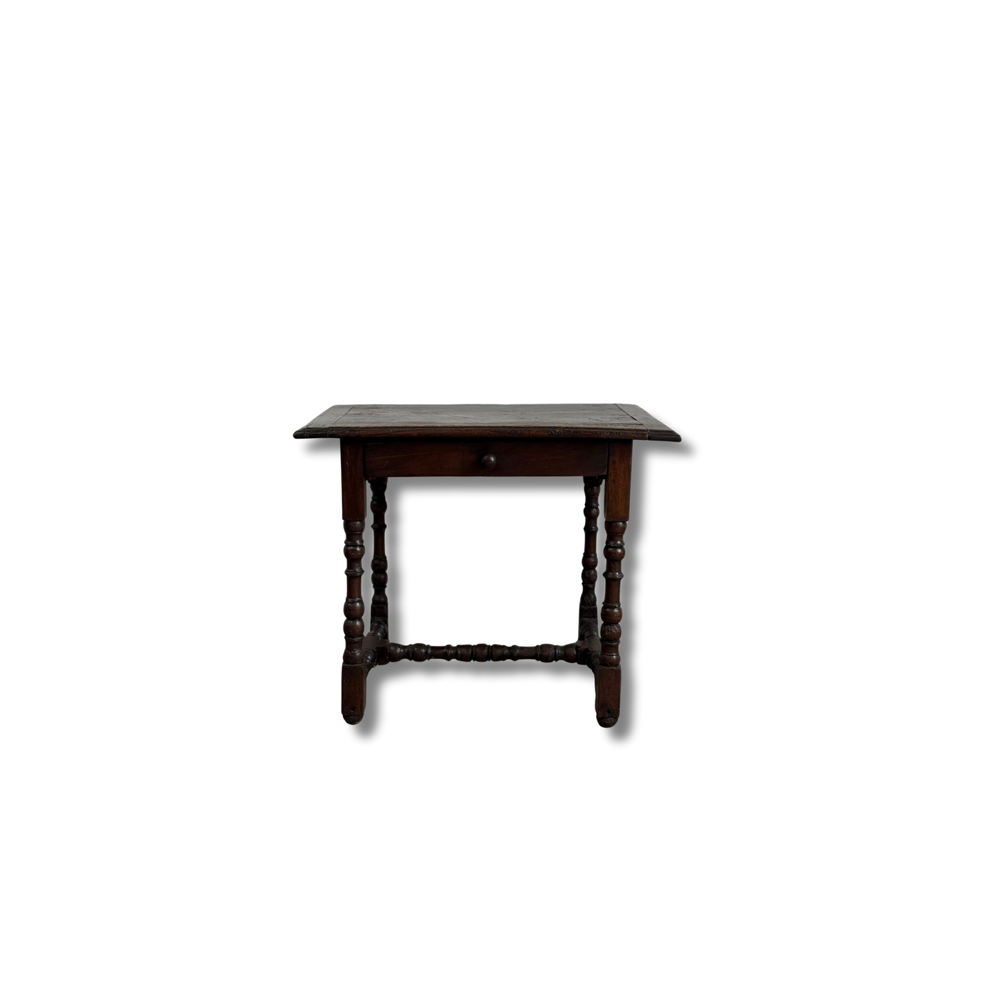 Antique French Baroque Walnut & Cherry Side Table