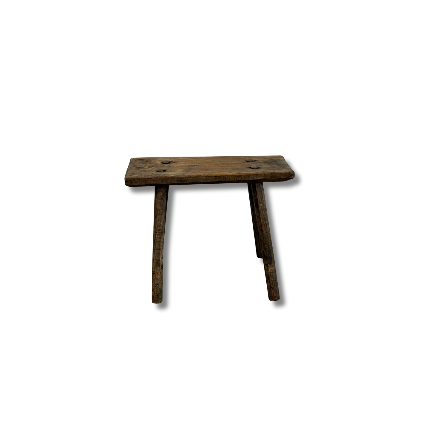 Antique Rustic Pine Stool