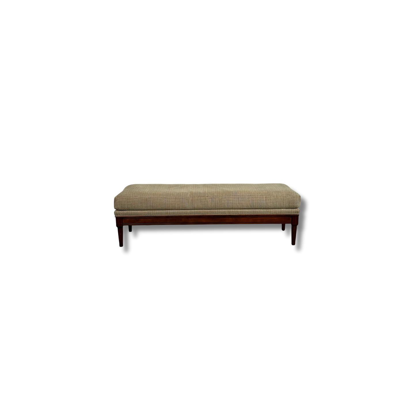 Very Nice Wood and Upholstered Bench