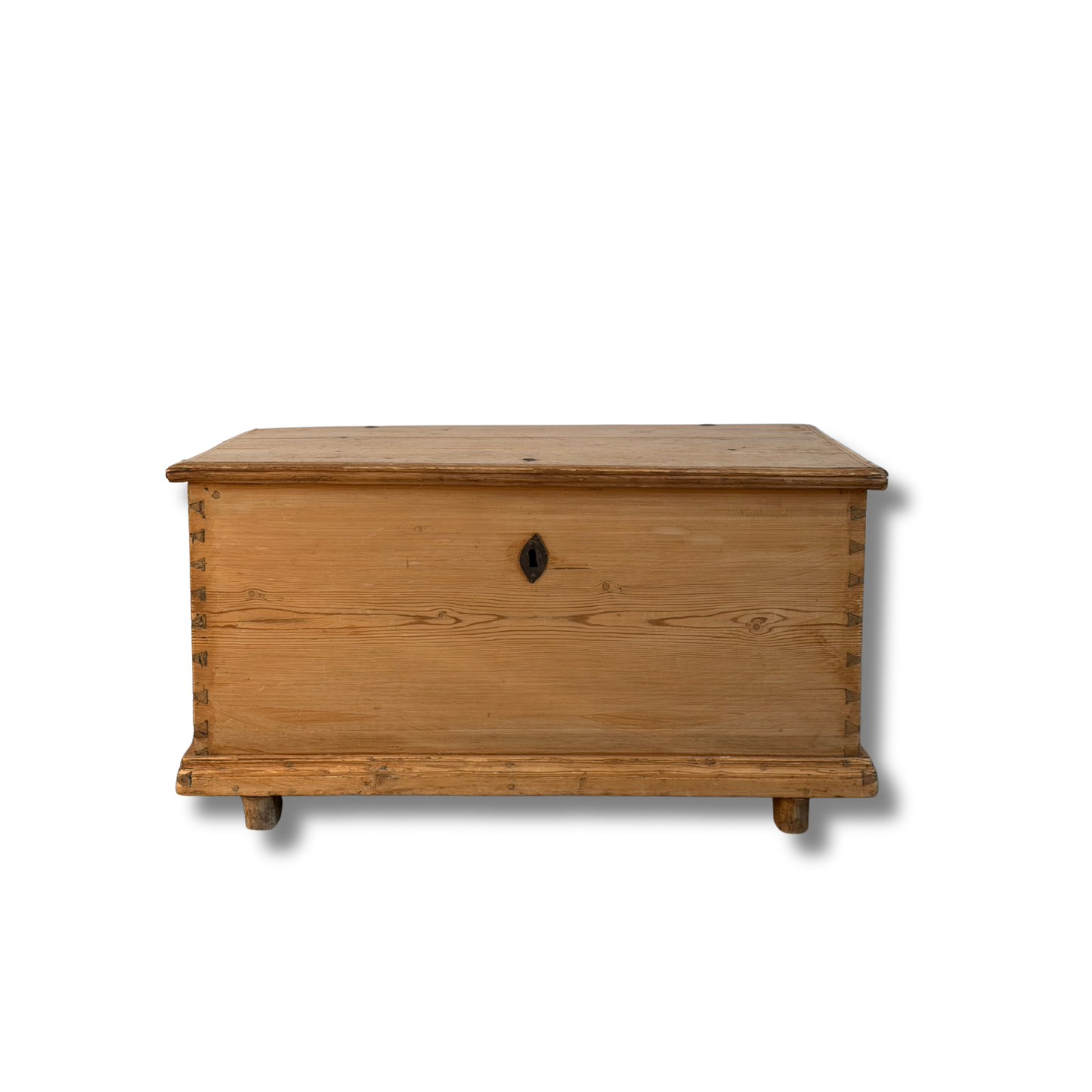 Antique English Pine Blanket Chest. Early 19th C.