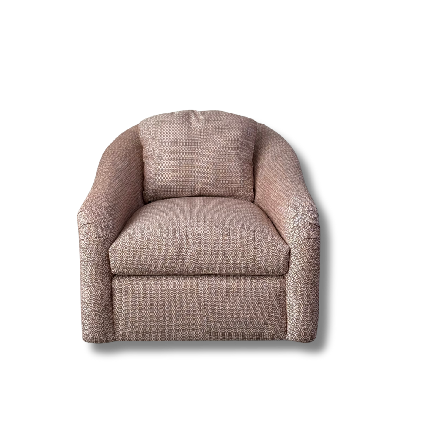 Percy Swivel Chair in Clay