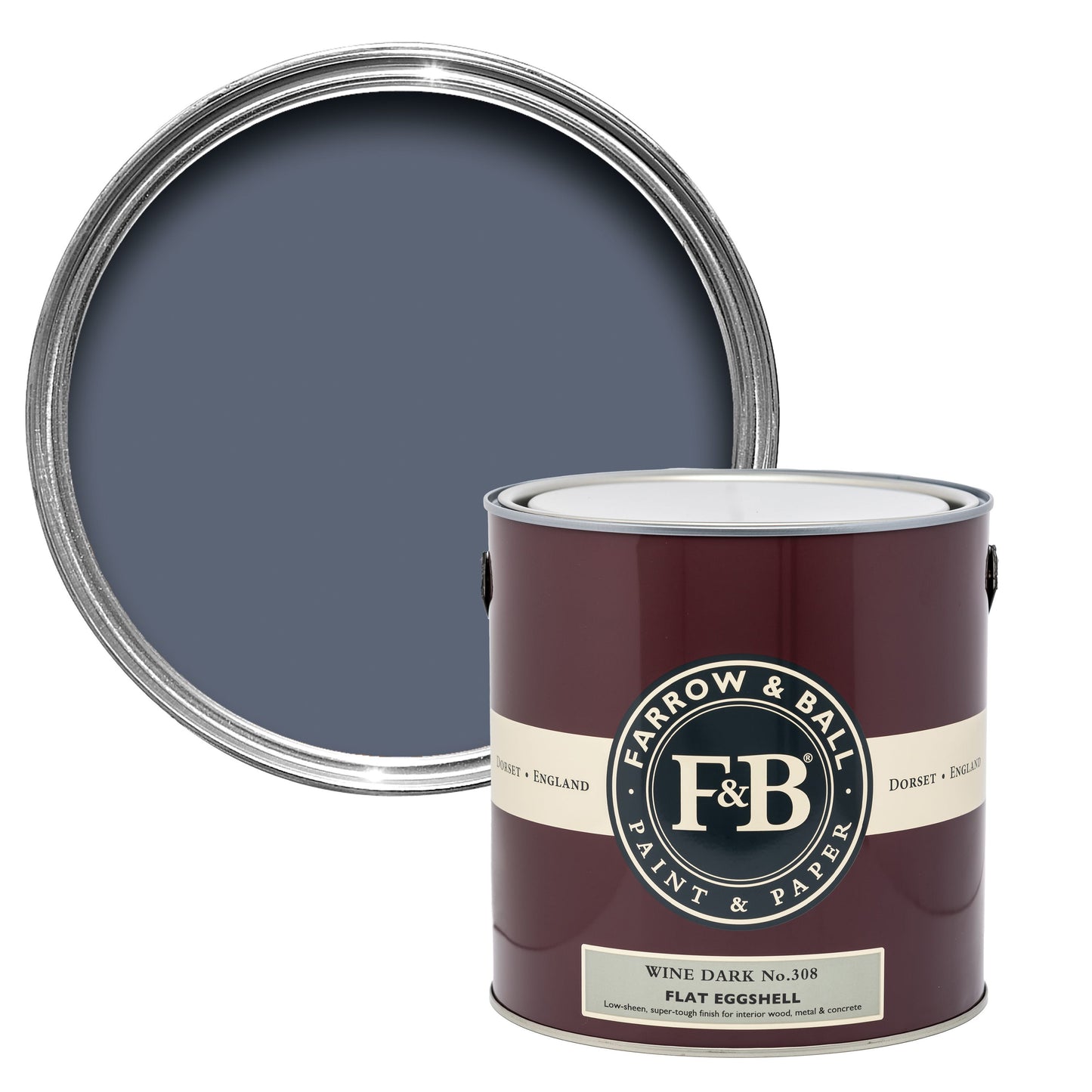 Farrow & Ball Wine Dark No. 308 Blue paint lifestyle image by Farrow & Ball