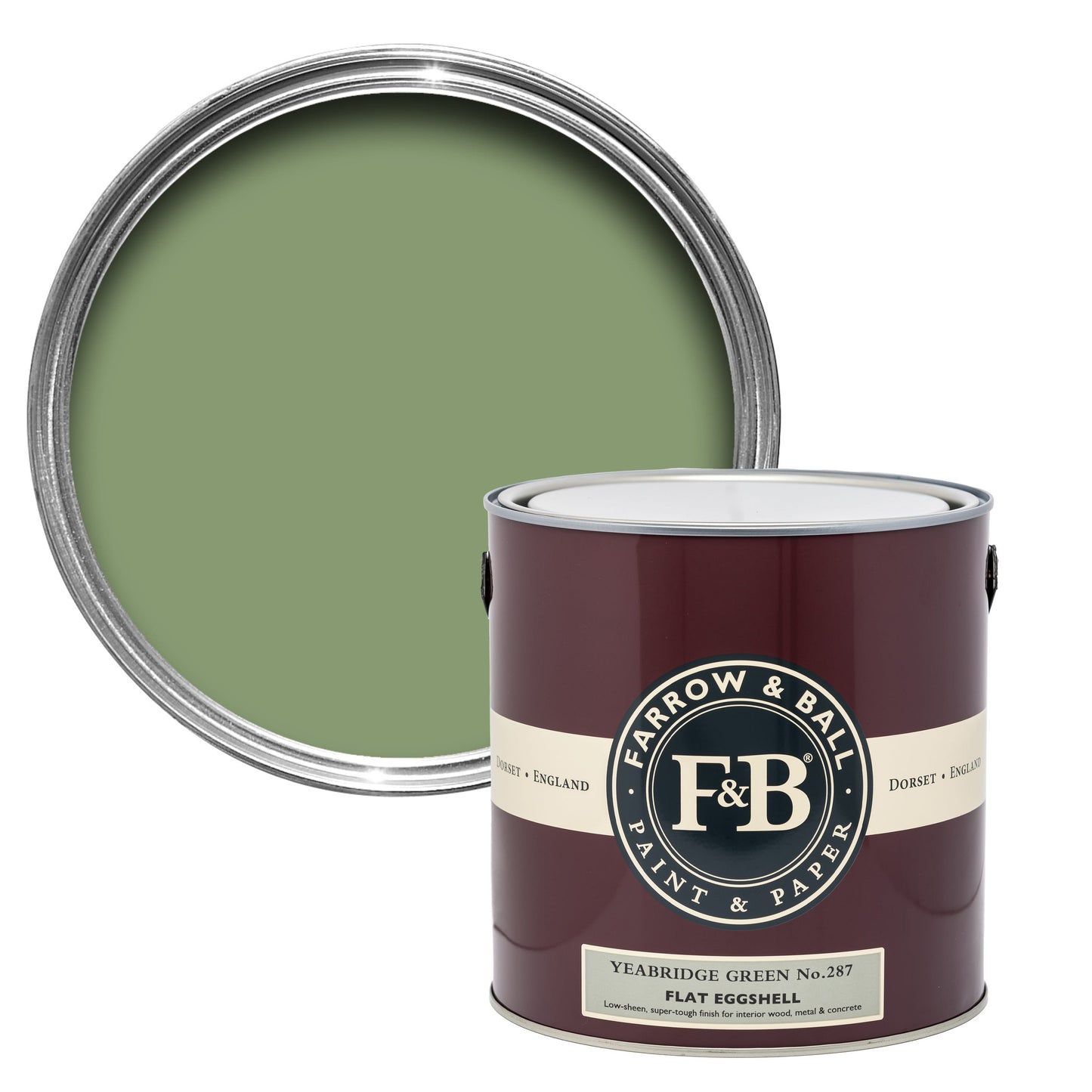 Farrow & Ball Yeabridge Green No. 287 Green paint lifestyle image by Farrow & Ball