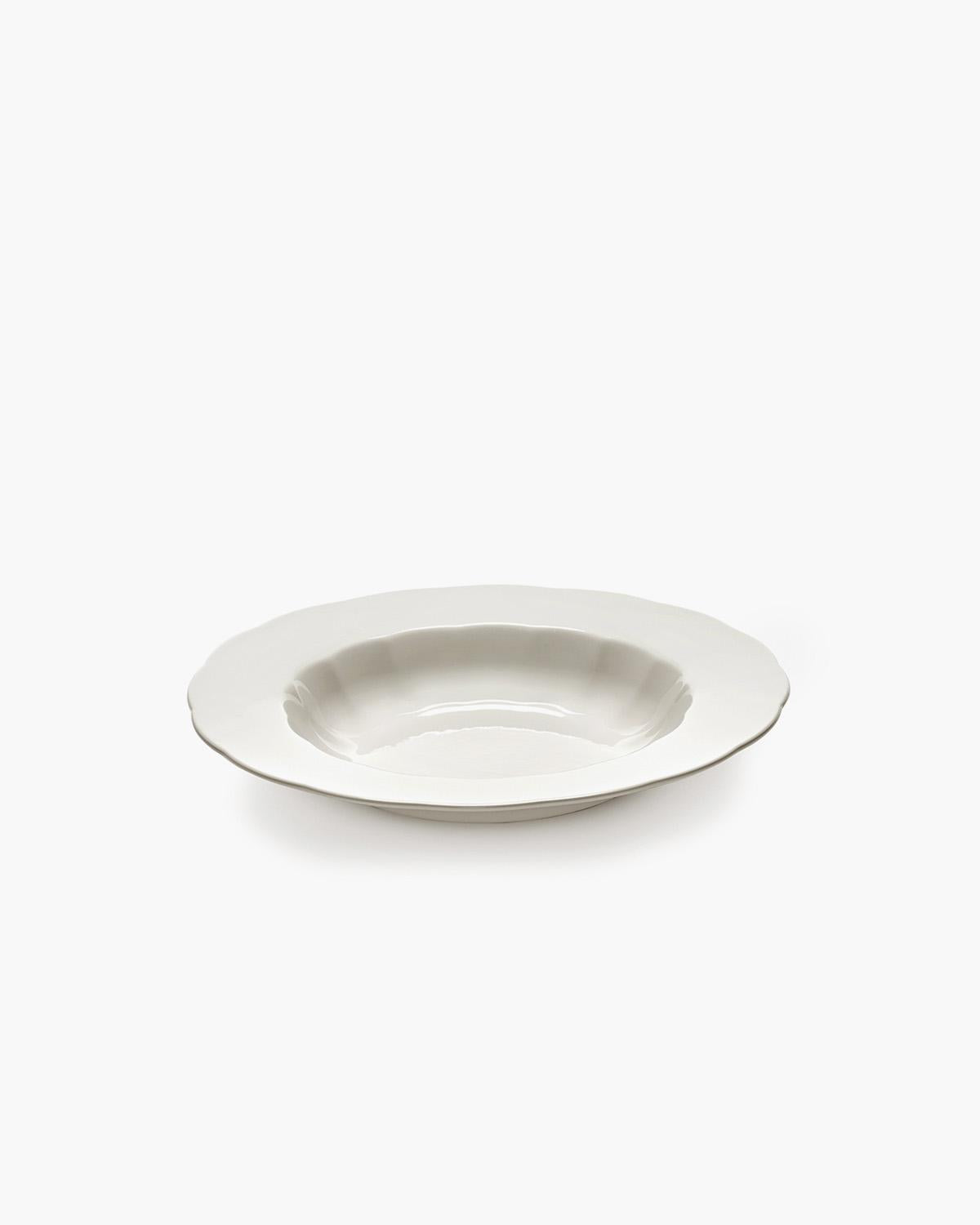 HIGH PLATE L WHITE SILHOUETTE