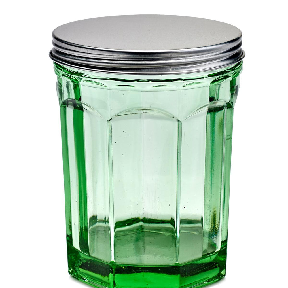 Jar With Lid M Green Fish & Fish