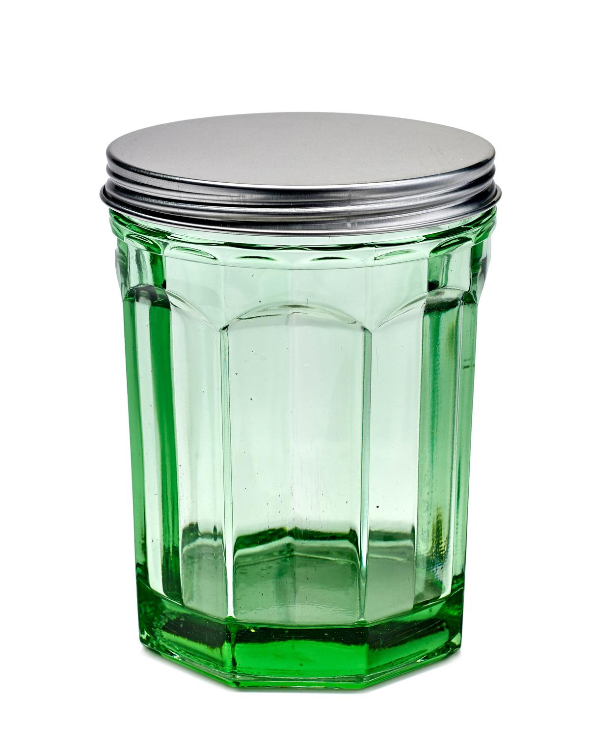 Jar With Lid M Green Fish & Fish